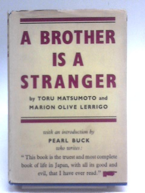 A Brother Is A Stranger von Toru Matsumoto