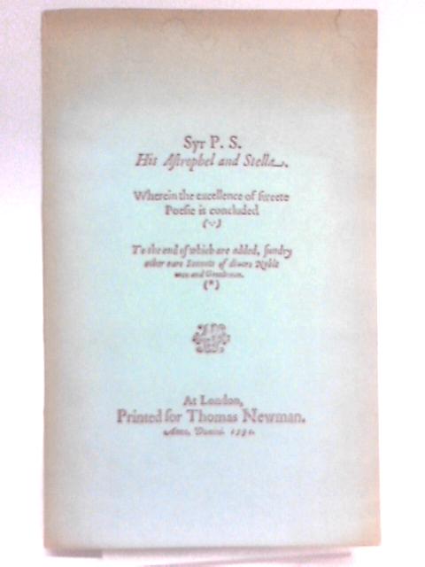 Astrophel And Stella, 1591. By Philip Sidney