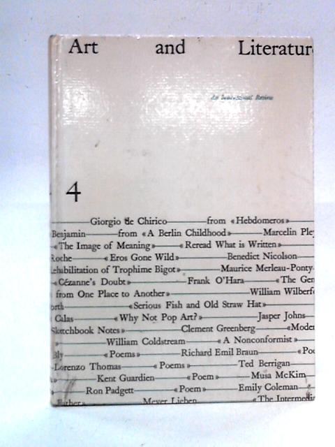 Art and Literature: An International Review, 4 Spring 1965