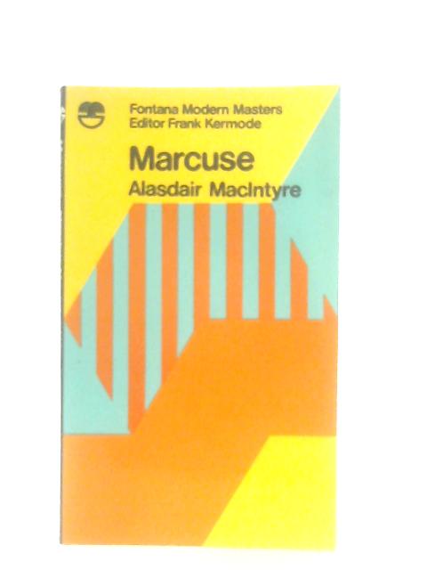 Marcuse By Alasdair MacIntyre