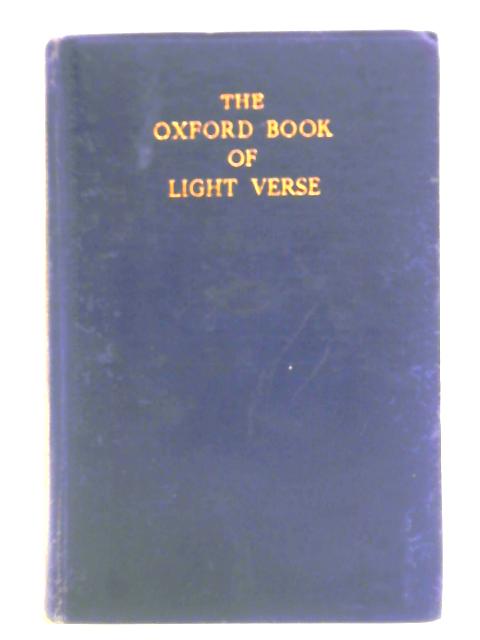 The Oxford Book of Light Verse von W. H. Auden