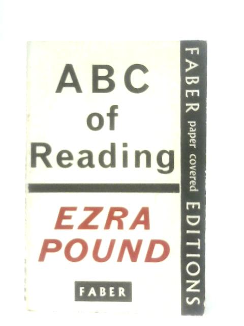 ABC of Reading By Ezra Pound