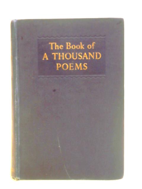 The Book of a Thousand Poems von Various