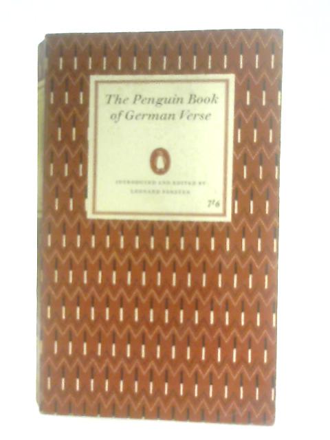 The Penguin Book of German Verse By Ed. Leonard Forster