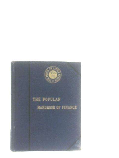 The Popular Handbook of Finance By A. Baines