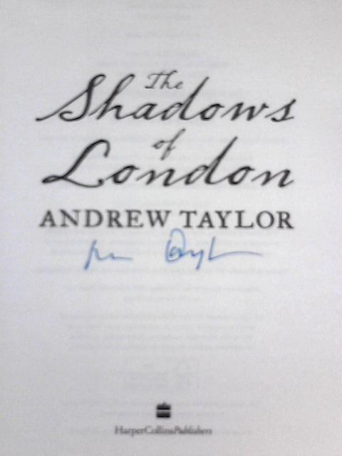 The Shadows of London von Andrew Taylor