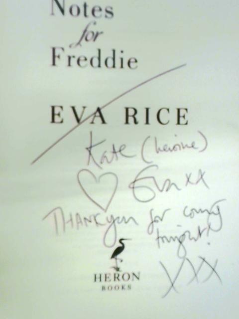 Love Notes for Freddie By Eva Rice