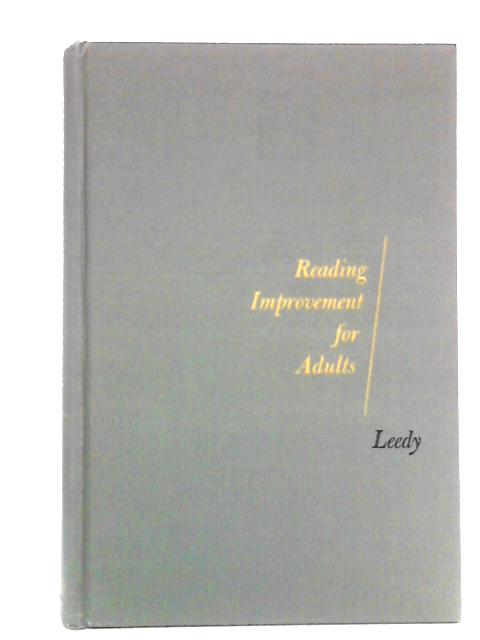 Reading Improvement for Adults von Paul D. Leedy