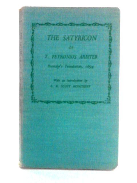 The Satyricon of T. Petronius Arbiter von Petronius