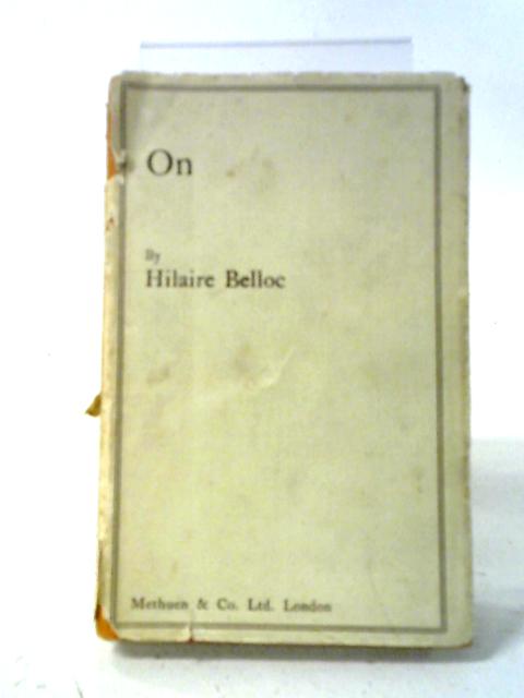 On By H Belloc