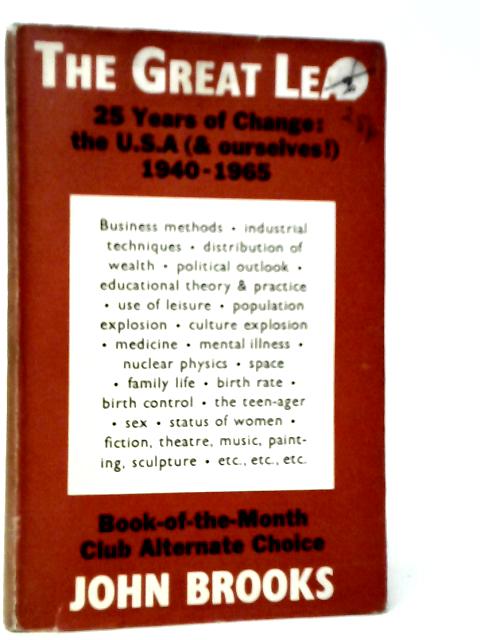 The Great Leap: The Past Twenty Five Years in America von John Brooks