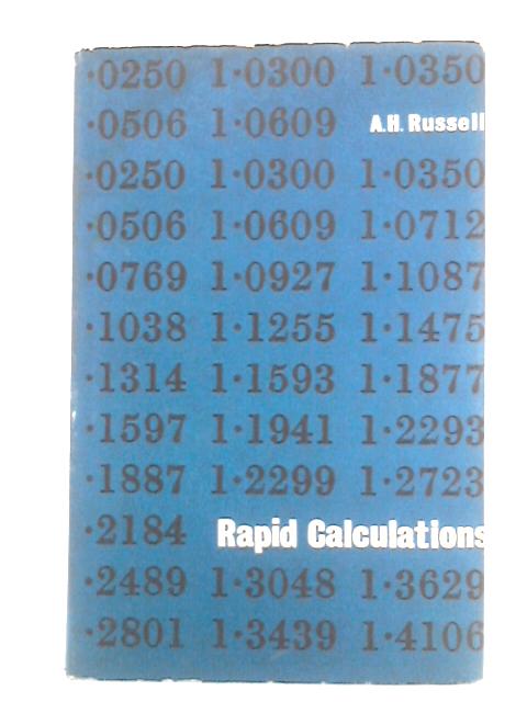 Rapid Calculations By A. H. Russell