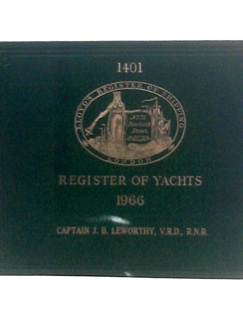 Register of Yachts 1966 von Unstated