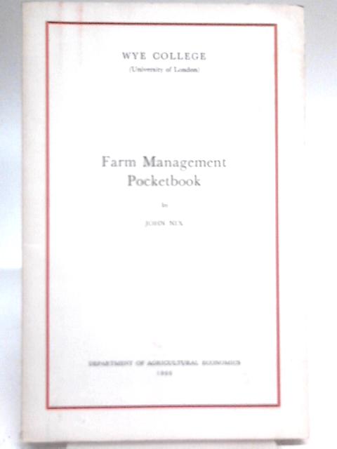 Farm Management Pocketbook von John Nix