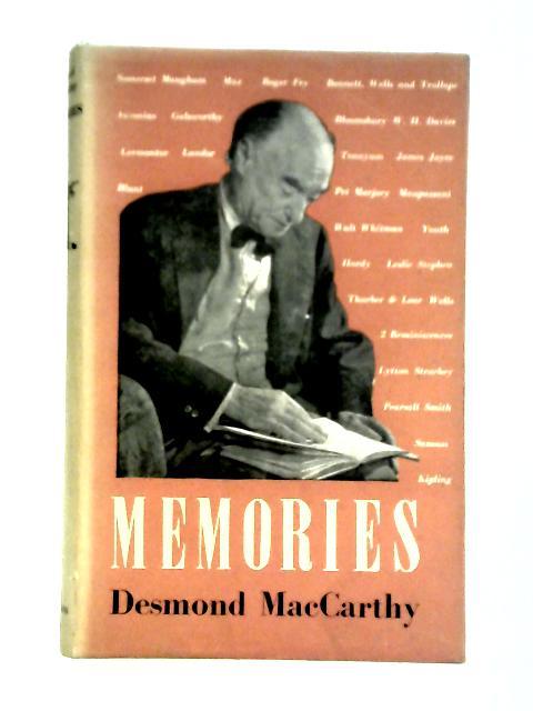 Memories By Desmond MacCarthy