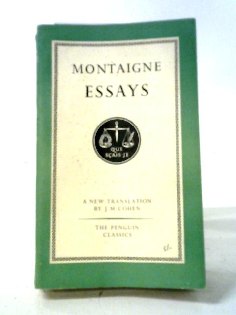 Essays By Michel de Montaigne