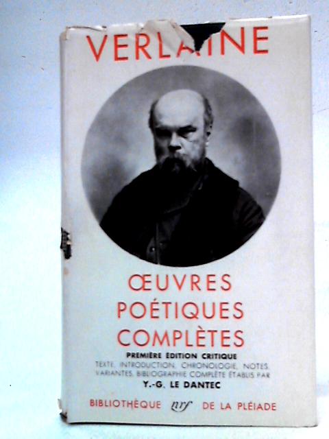 Oeuvres Poetiques Completes von Verlaine
