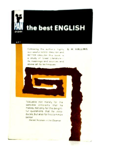 The Best English By G. H. Vallins