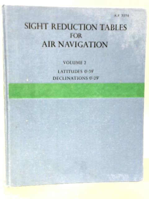 Sight Reduction Tables for Air Navigation, Volume 2