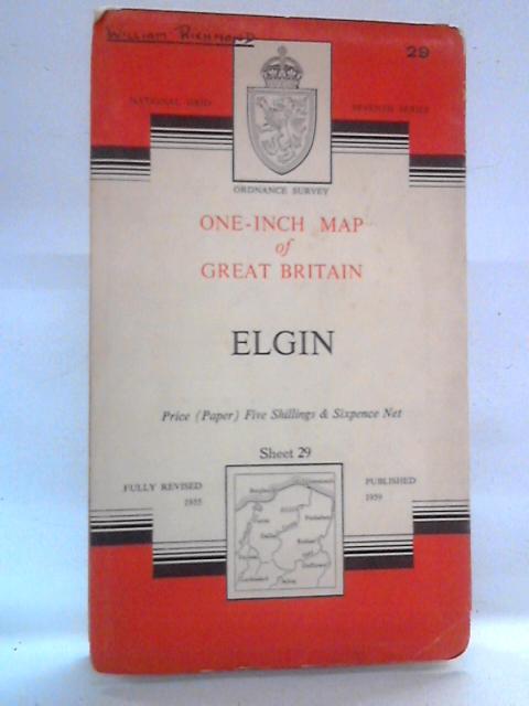 Elgin, Sheet 29: Ordnance Survey One-inch Map of Great Britain By The Ordnance Survey