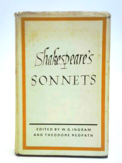 Shakespeare's Sonnets By William Shakespeare W. G. Ingram et al