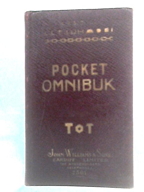 The Pocket Omnibuk 1926: Catalogue par John Williams & Sons, Cardiff
