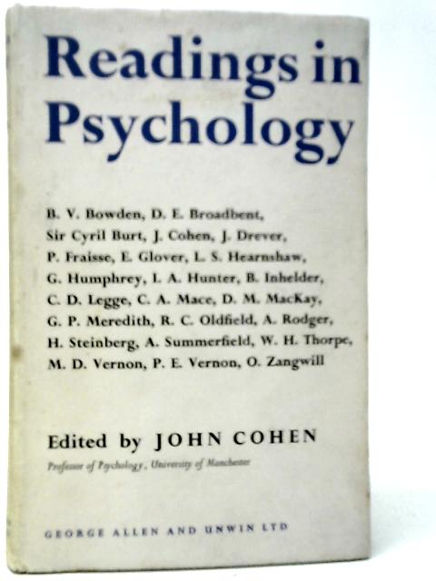 Readings in Psychology By John Cohen