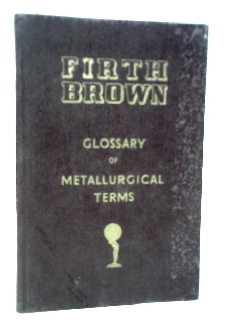 Glossary of Metallurgical Terms