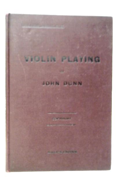 Violin Playing von John Dunn