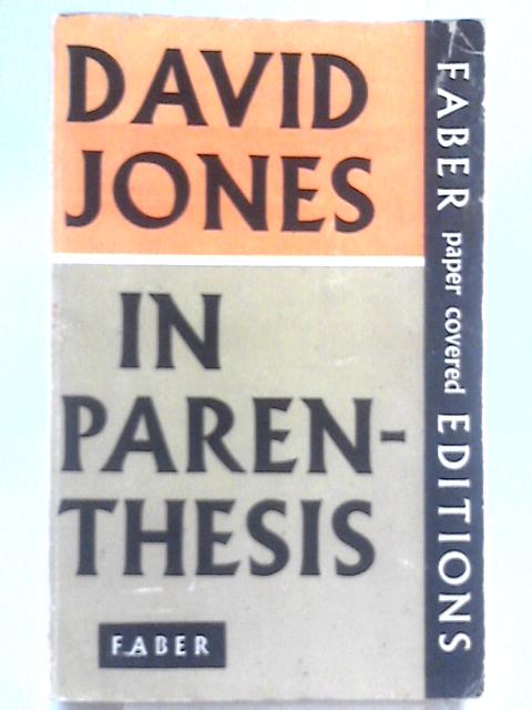 In Parenthesis par David Jones