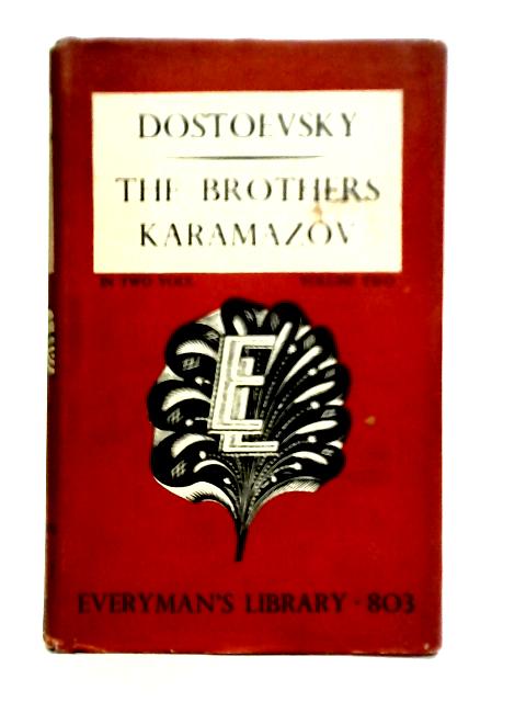 The Brothers Karamazov Volume 2 By Fyodor Dostoevsky