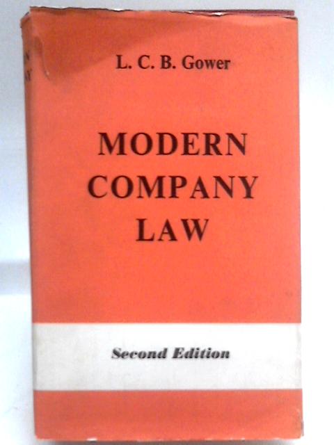 Principles of Modern Company Law By L.C.B. Gower