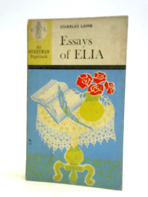 Essays of Elia par Charles Lamb