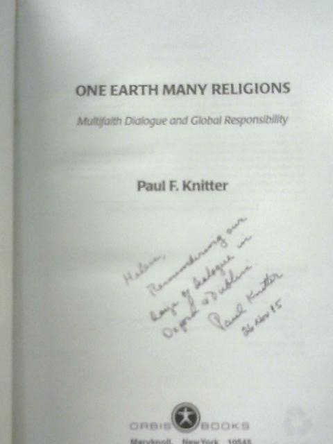 One Earth, Many Religions By Paul F. Knitter