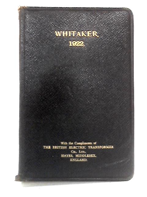 An Almanack for the Year of Our Lord 1922 von Joseph Whitaker