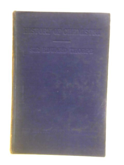 History Of Chemistry By Edward Thorpe