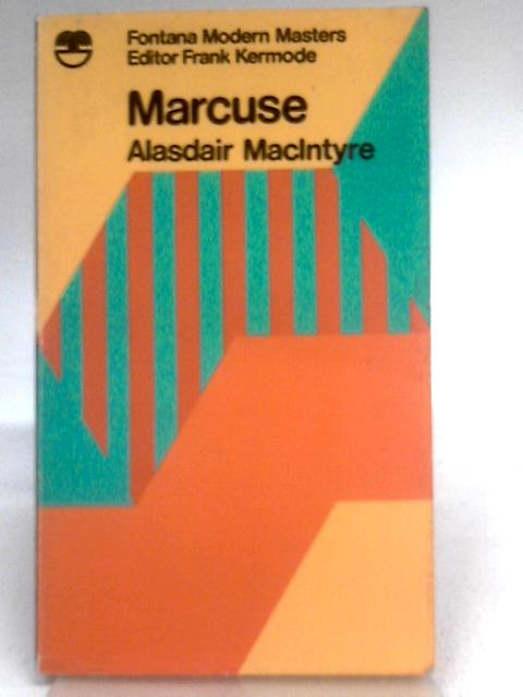 Marcuse By Alasdair MacIntyre