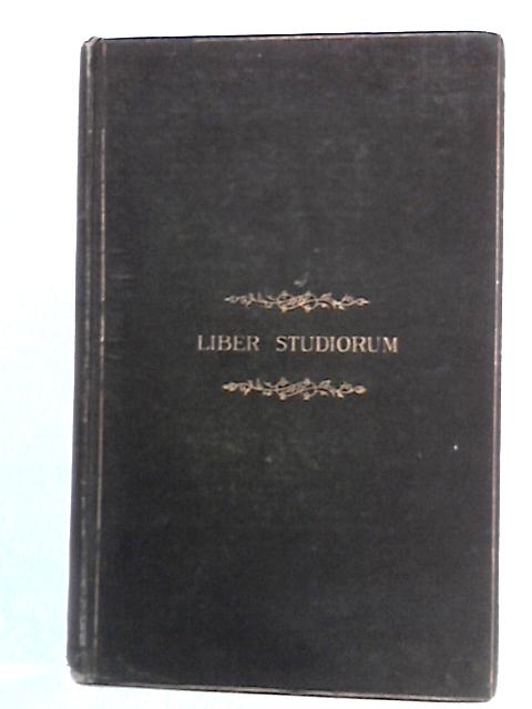 Notes On The Liber Studiorum Of J M W Turner von The Rev. Stopford Brooke