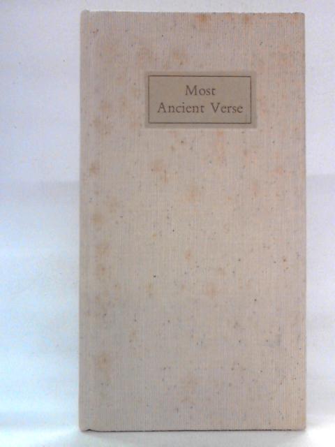 Most Ancient Verse von Thorkild Jacobsen & John A. Wilson