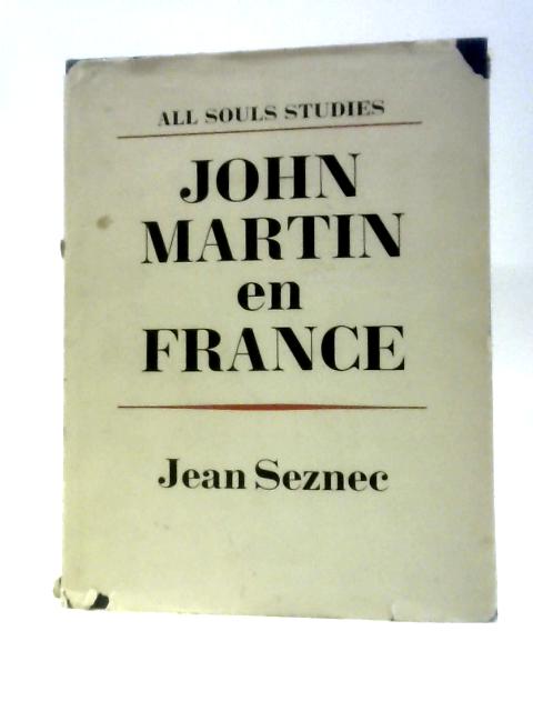 John Martin en France von Jean Seznec