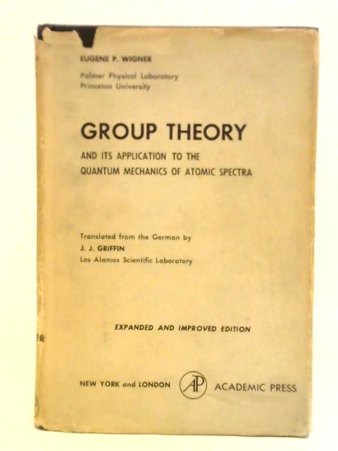 Group Theory von Eugene P. Wigner