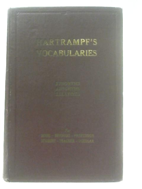 Hartrampf's Vocabularies By Gustavus A. Hartrampf