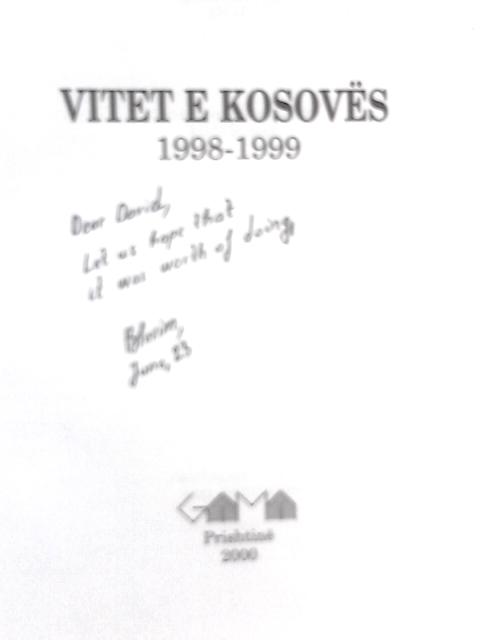 Vitet E Koseves 1998 - 1999 von Blerim Shala