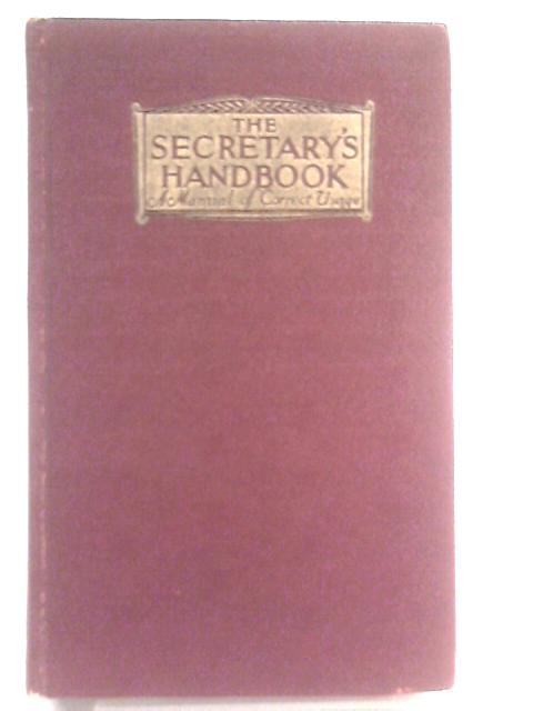 The Secretary's Handbook By Sarah Augusta Taintor