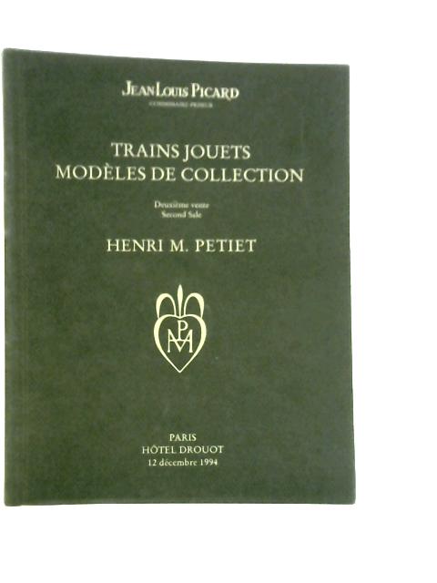 Trains Jouets Modeles de Collection: Second Sale von Henri M. Petiet