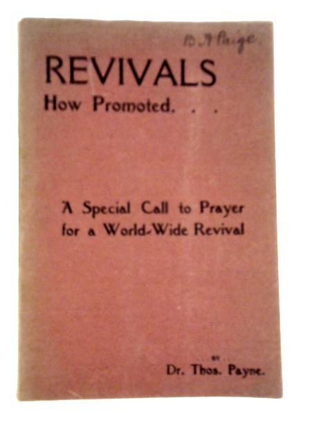 Revivals-How Promoted von Thomas Payne