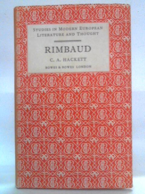 Rimbaud von C. A. Hackett