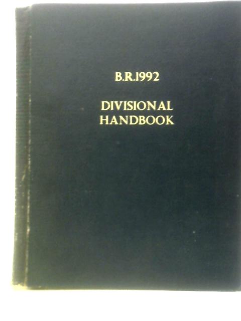 B. R. 1992 Divisional Handbook von Unstated