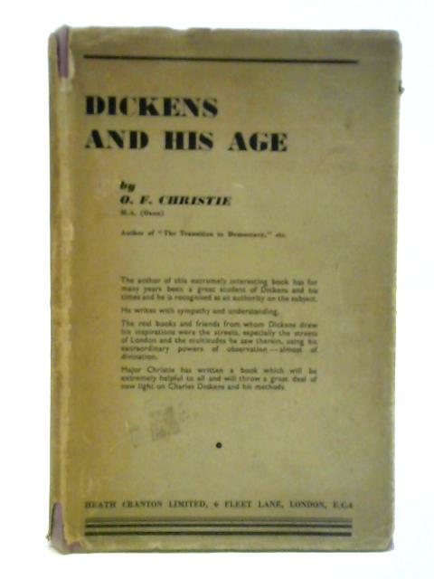 Dickens And His Age By O. F. Christie