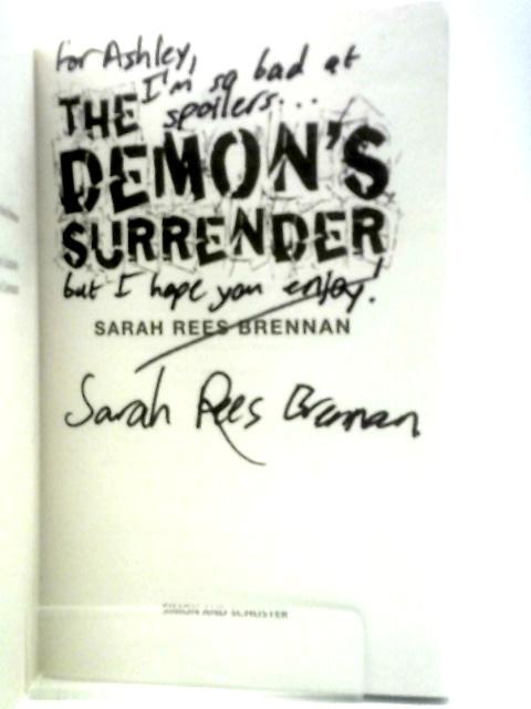 Demon's Surrender (Volume 3) By Sarah Rees Brennan